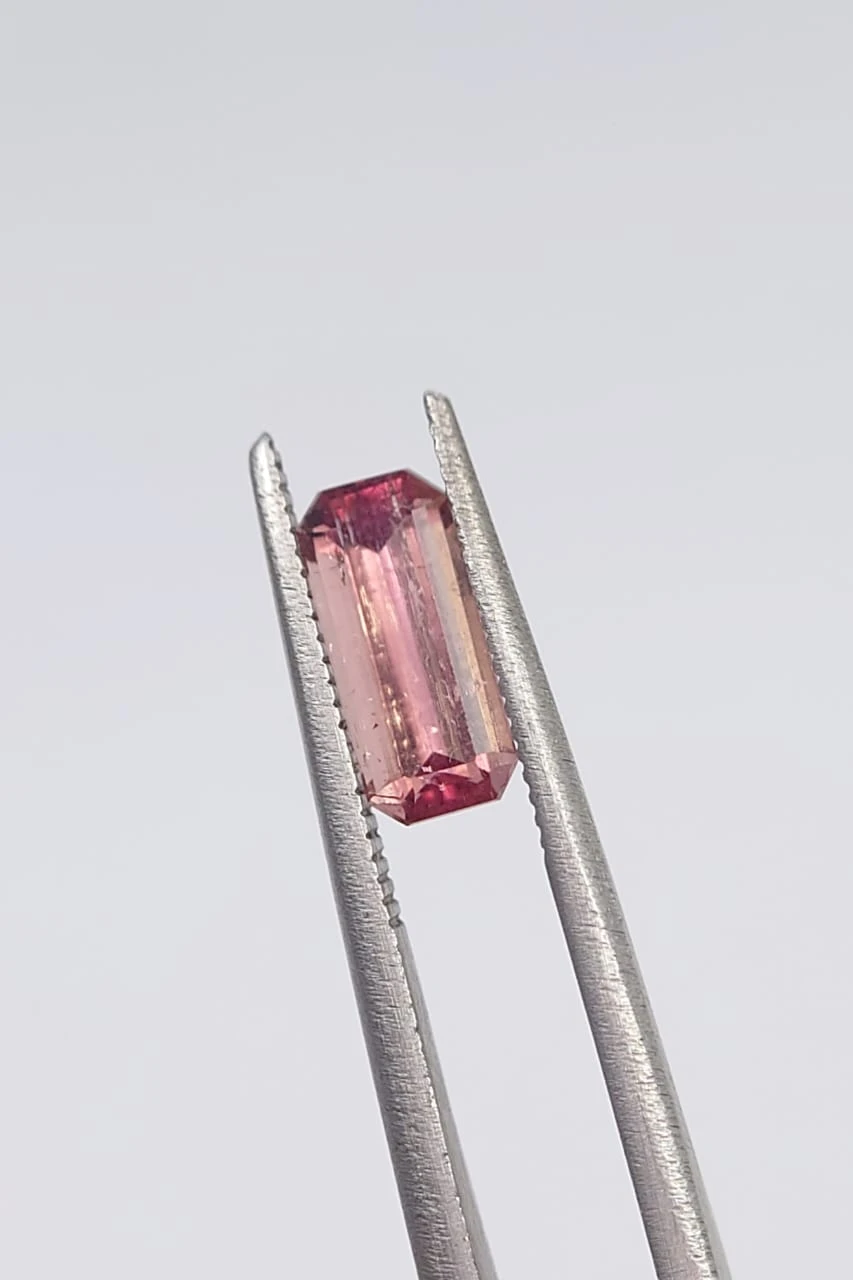1.1ct Natural Pink Tourmaline emerald cut Loose Gemstone from Nigeria — view 5